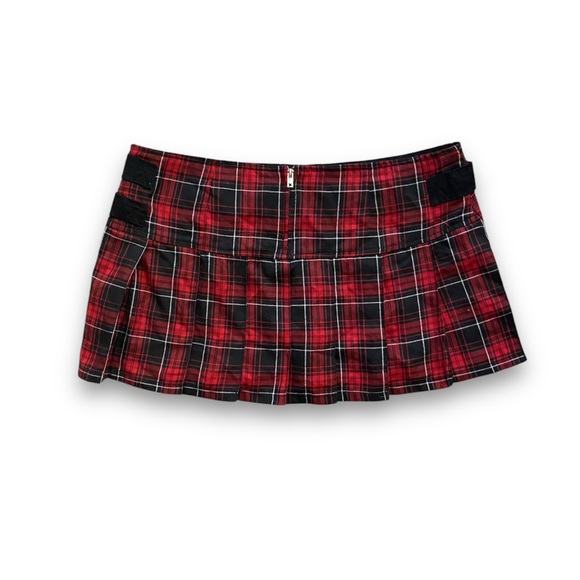 Tripp NYC | NWT’s cyber Y2K gothic grunge chain studded mini pleated skirt - Picture 6 of 7